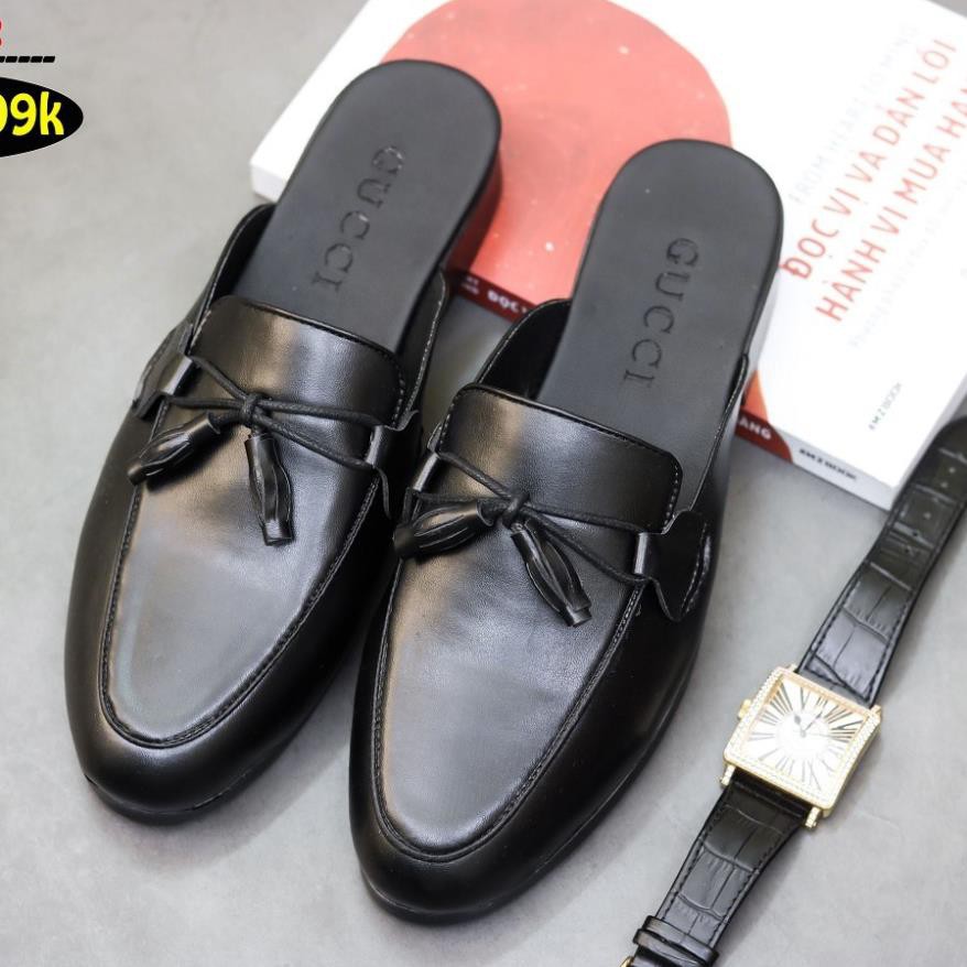 Sục Da Nam,Giày lười Hở Gót,Sục Nam Xả Kho Giá Gốc mã L172 | BigBuy360 - bigbuy360.vn