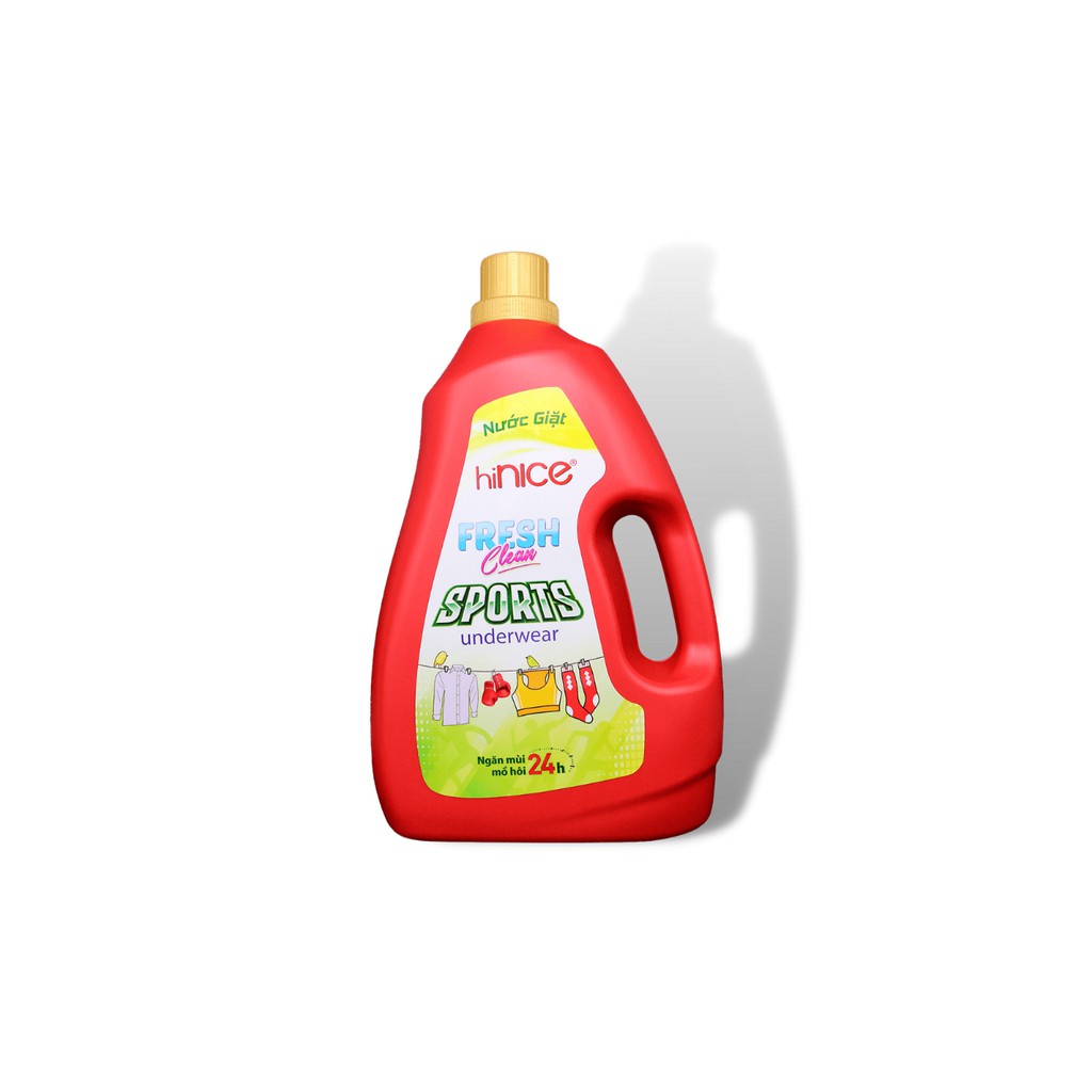 Nước giặt hiNice Sport CHUYÊN DỤNG dành cho áo quần tập luyện thể thao 3.8kg