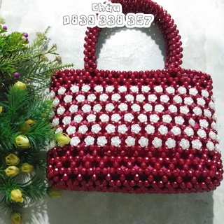 Túi xách tay hạt cườm handmade