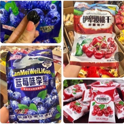 ô mai ăn vặt việt quất cherry tổng hợp
