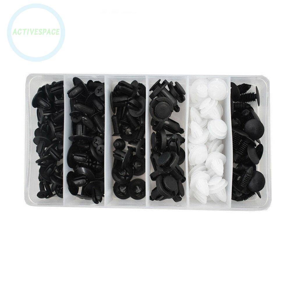 Set 100 đinh tán nhựa phụ tùng cho xe ô tô 6 kích cỡ