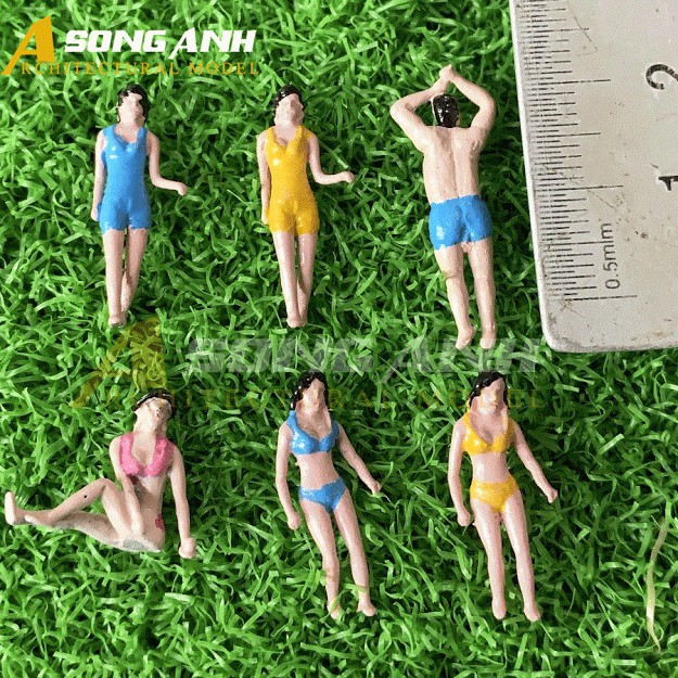 Người mô hình bãi biển nhiều hình dáng tỉ lệ 1/100 - 1/75