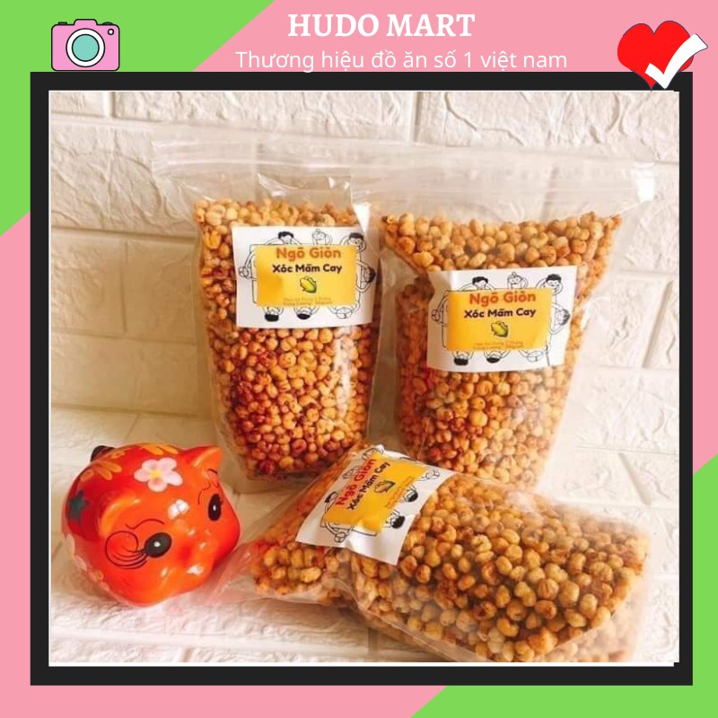 1kg Ngô nếp sấy hành, ngô giòn xóc mắm cay [HUDO MART]