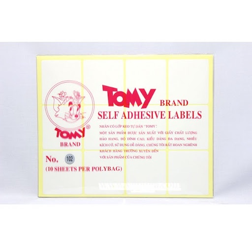 Giấy decal in mã vạch Tomy A5 101, 102