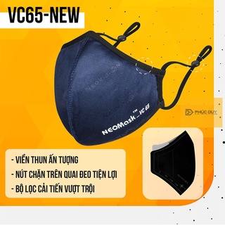 Khẩu trang neomask than hoạt tính vc65 đeo tai chính hãng