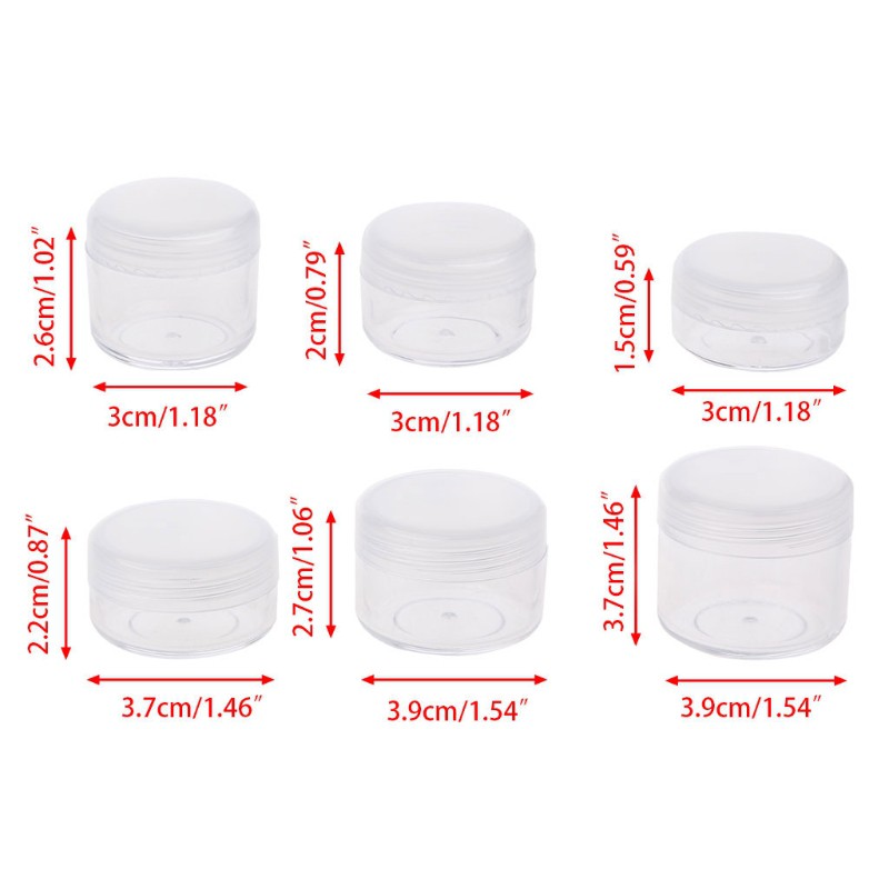 Hộp nhựa mini đựng kem trang điểm tiện dụng