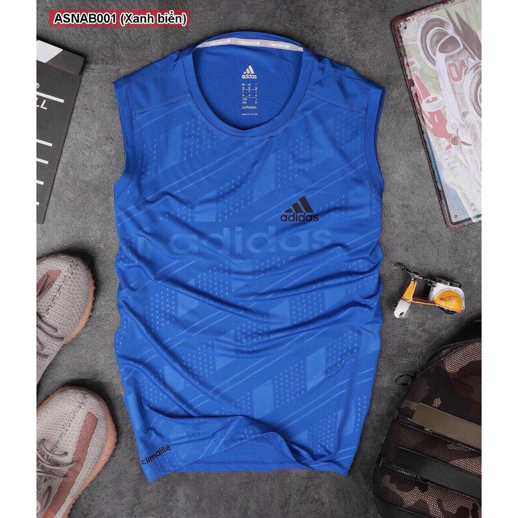 (Xả kho) Áo thể thao tập gym thun lạnh ba lỗ sát nách cho nam