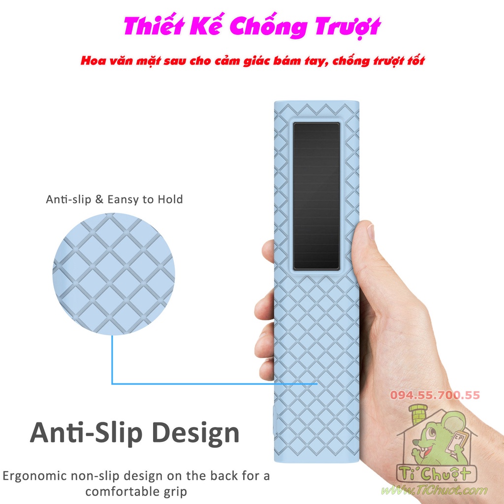 Ốp Dẻo Silicon Bọc Remote TV Samsung QLED 2022 Năng Lượng Mặt Trời