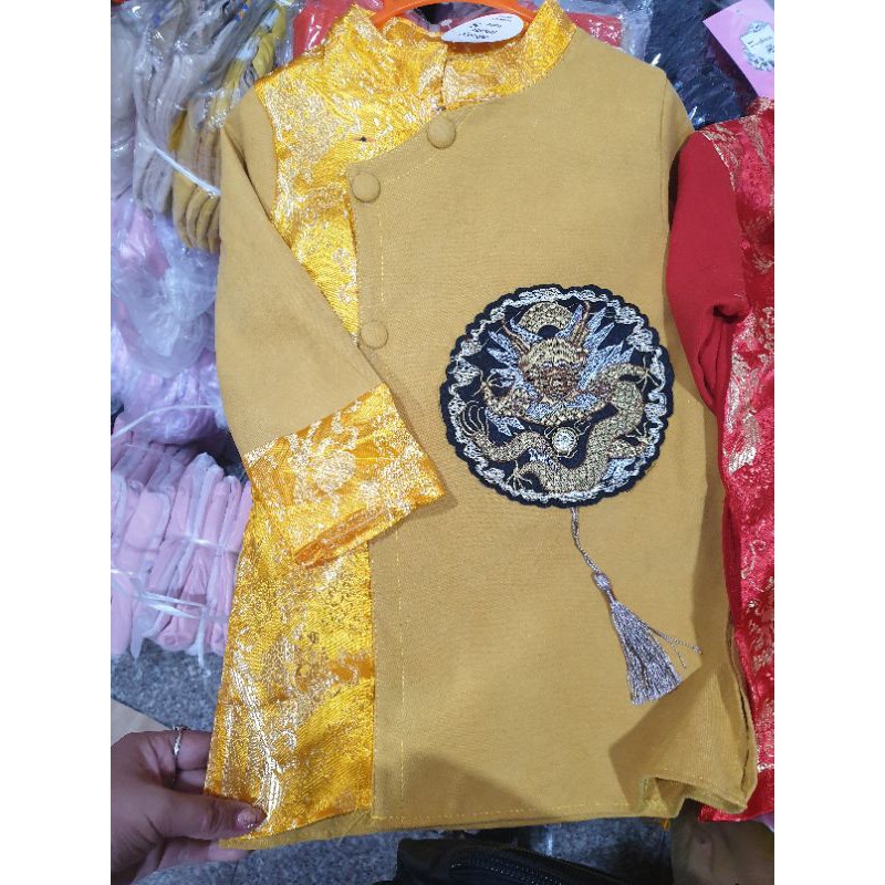 Áo dài Khánh tròn hình Rồng cao cấp size 9-30kg