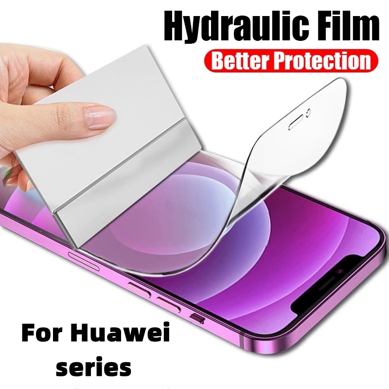 1 Miếng Dán Hydrogel Trong Suốt Bảo Vệ Màn Hình Cho Huawei Nova 3 4 5 6 7 8 9 Pro Honor 20 30 50 60 70 V40 9X X30 X10 Pro