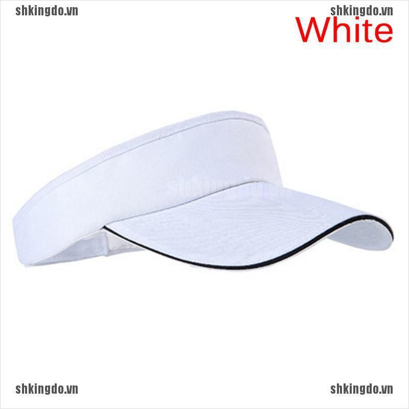 Mũ lưỡi trai hở chóp màu trơn phong cách thể thao