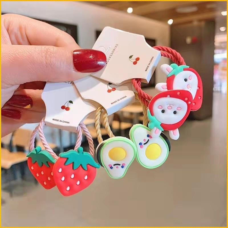 Dây Buộc Tóc Cao Su Cỡ Nhỏ Dễ Thương Phong Cách Hàn Quốc Cho Bé Gái