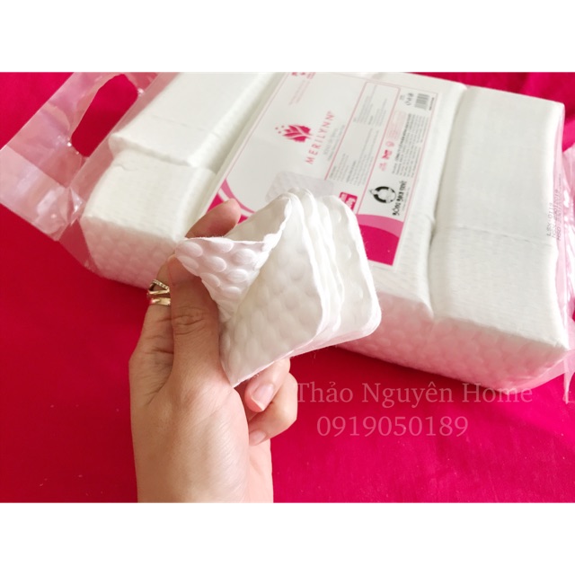 Bông tẩy trang dạng nén không sơ thừa, tẩy trang siêu sạch