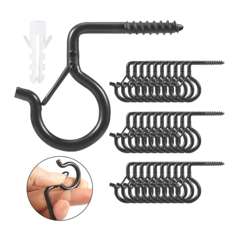 Set 40 / 20 Móc Treo Đồ Gắn Tường Bằng Kim Loại