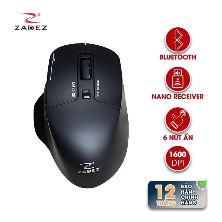 Chuột Bluetooth Dual Silent ZADEZ M352