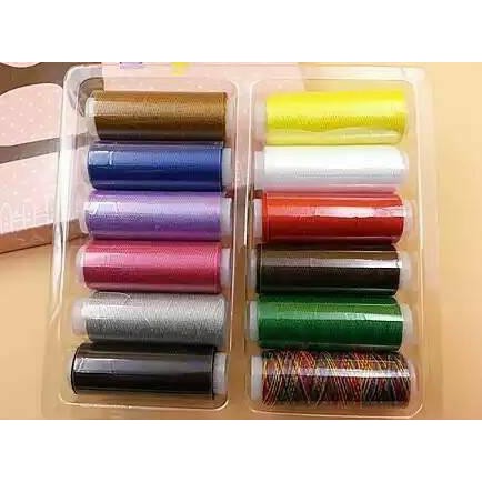 Bộ 12 Cuộn Chỉ May Nhiều Màu Sắc | BigBuy360 - bigbuy360.vn