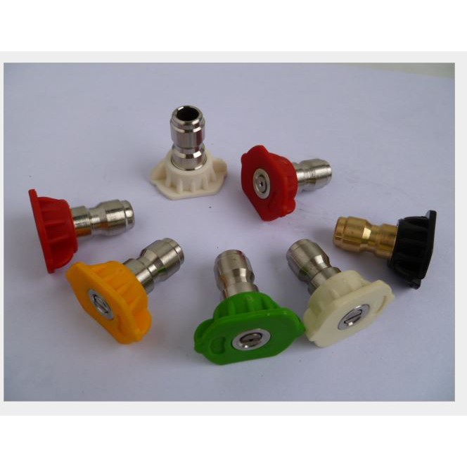 Béc phun-đầu béc 0-15-25-40 độ gắn đầu nối nhanh máy xịt rửa xe cao áp