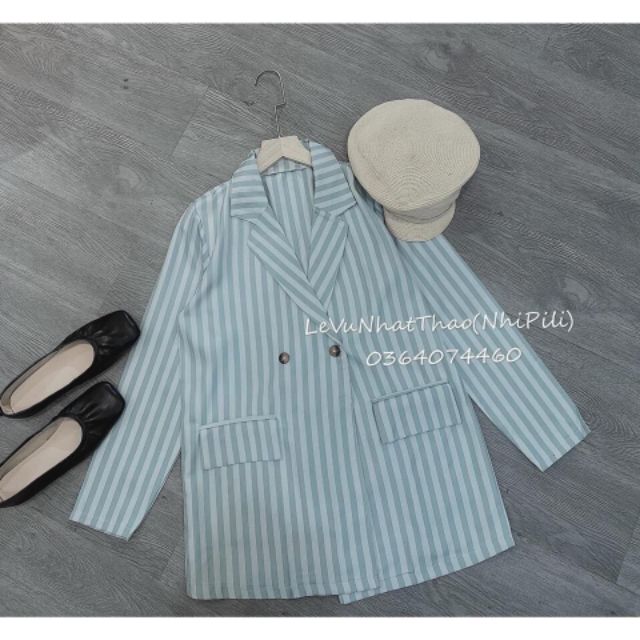 áo vest choàng kẻ