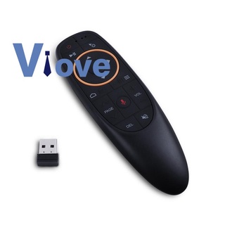 G10s air mouse voice remote control 2.4g usb receiver for android tv box pc gyro sensing mini wireless smart remote