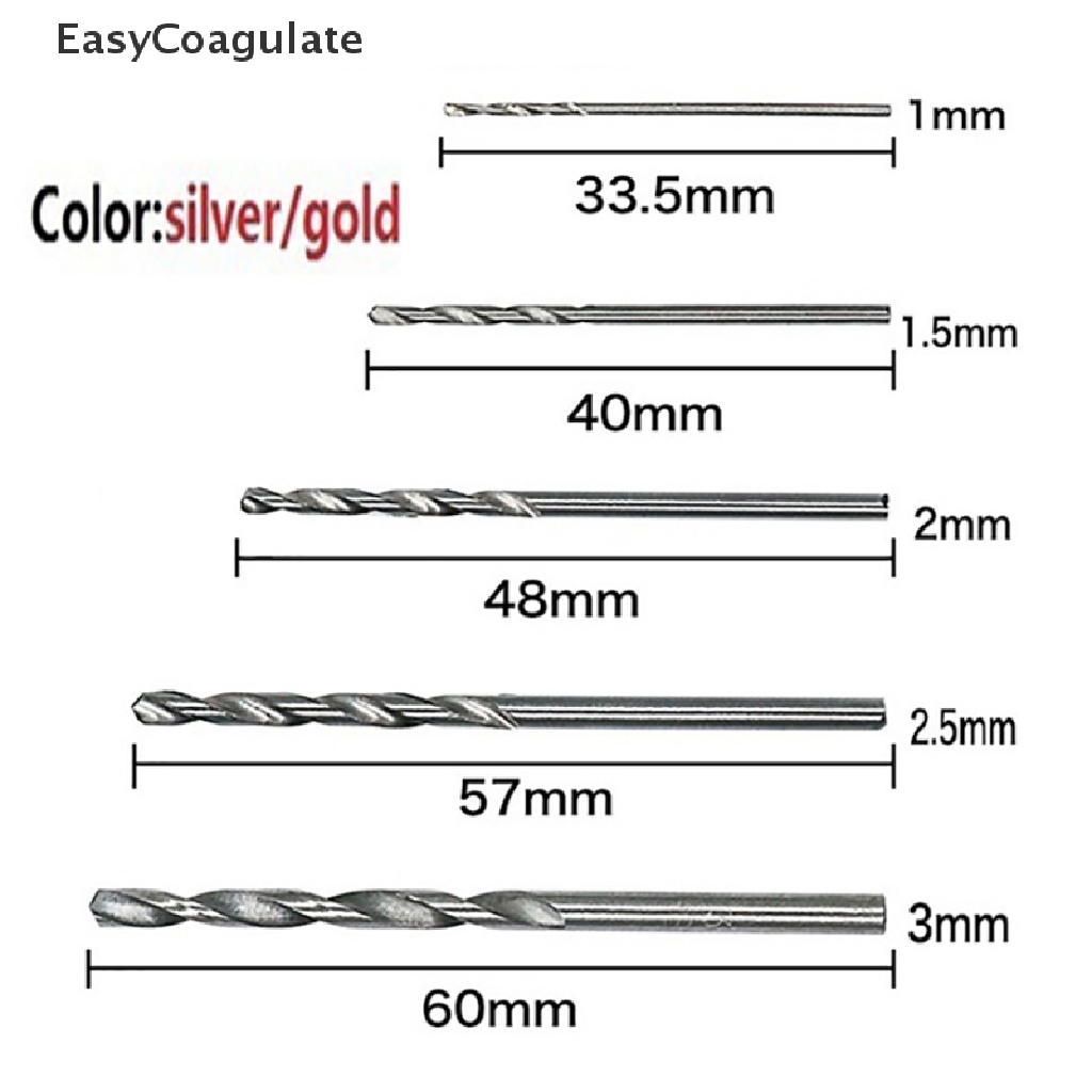 Bộ 100 / 50 Mũi Khoan Thép Gió Bọc Titanium