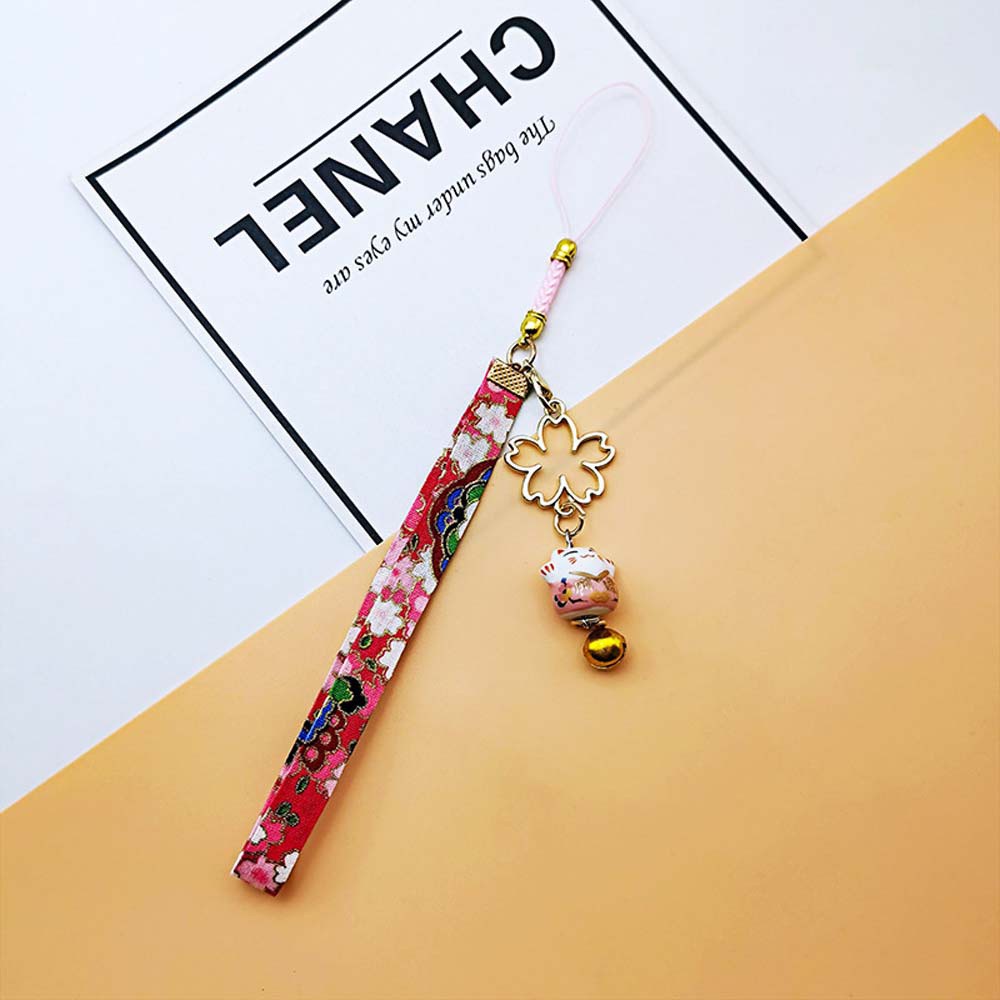 Dây móc treo điện thoại họa tiết dễ thương đẹp mắt