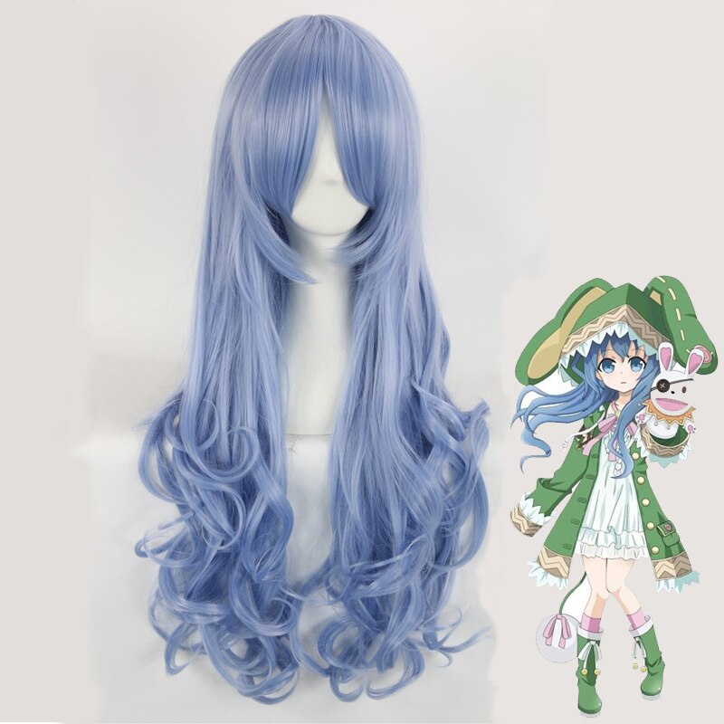 [sẵn] Wig/tóc giả cosplay Yoshino - Date a Live màu xanh da trời xoăn [Miu Cosplay]