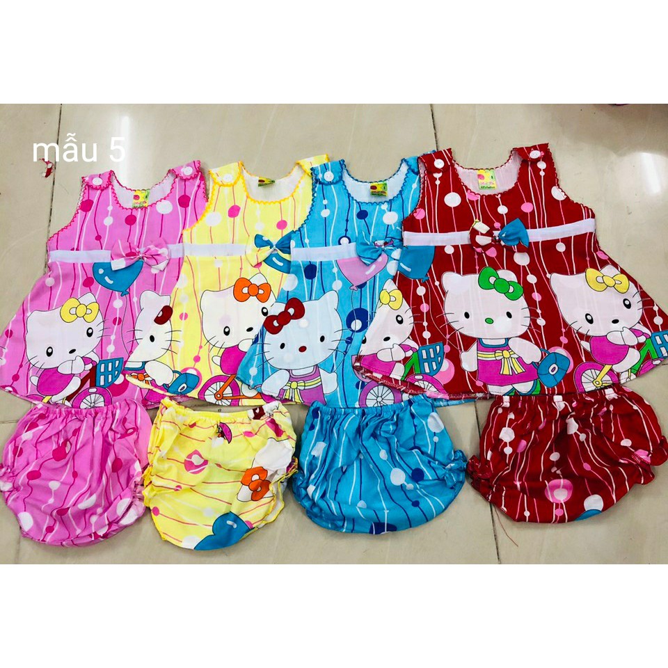 Combo 3 Đầm Tole Kèm Chip Bé