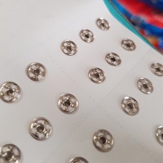 Nút Bấm Áo Dài - Nút Bóp - Nút Áo Bé - Cúc Áo Dài (vỉ 6 bộ nút)