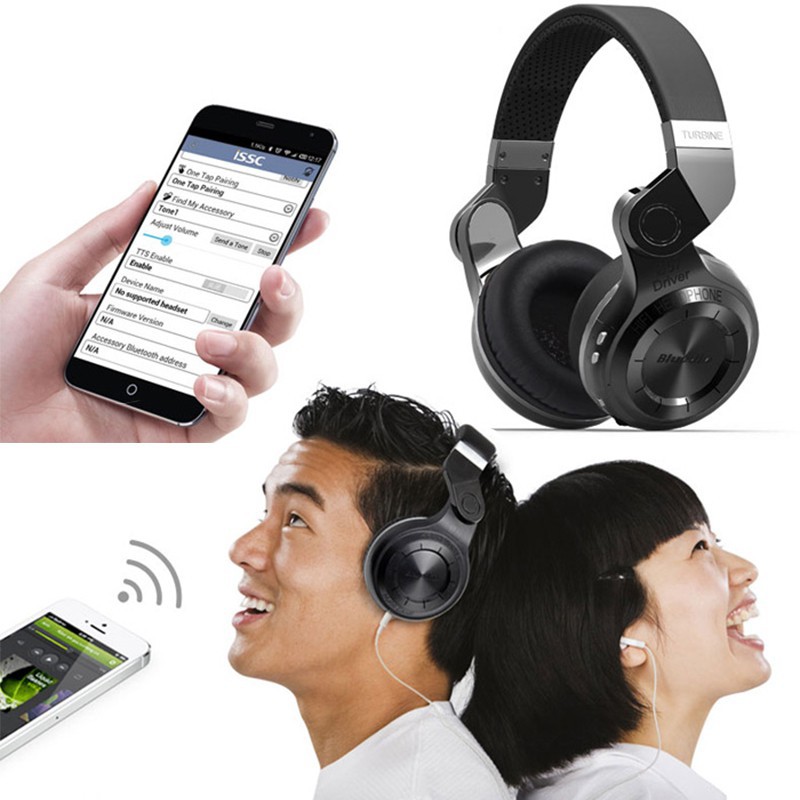 ☆ Tai nghe Bluetooth 4.1 không dây có micro Bluedio T2