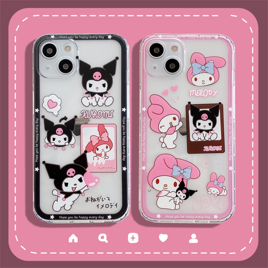 Ốp điện thoại mềm họa tiết hoạt hình My Melody thích hợp cho iPhone 13 12 11 Pro Max SE2020 X Xr Xs Max 7 8 Plus