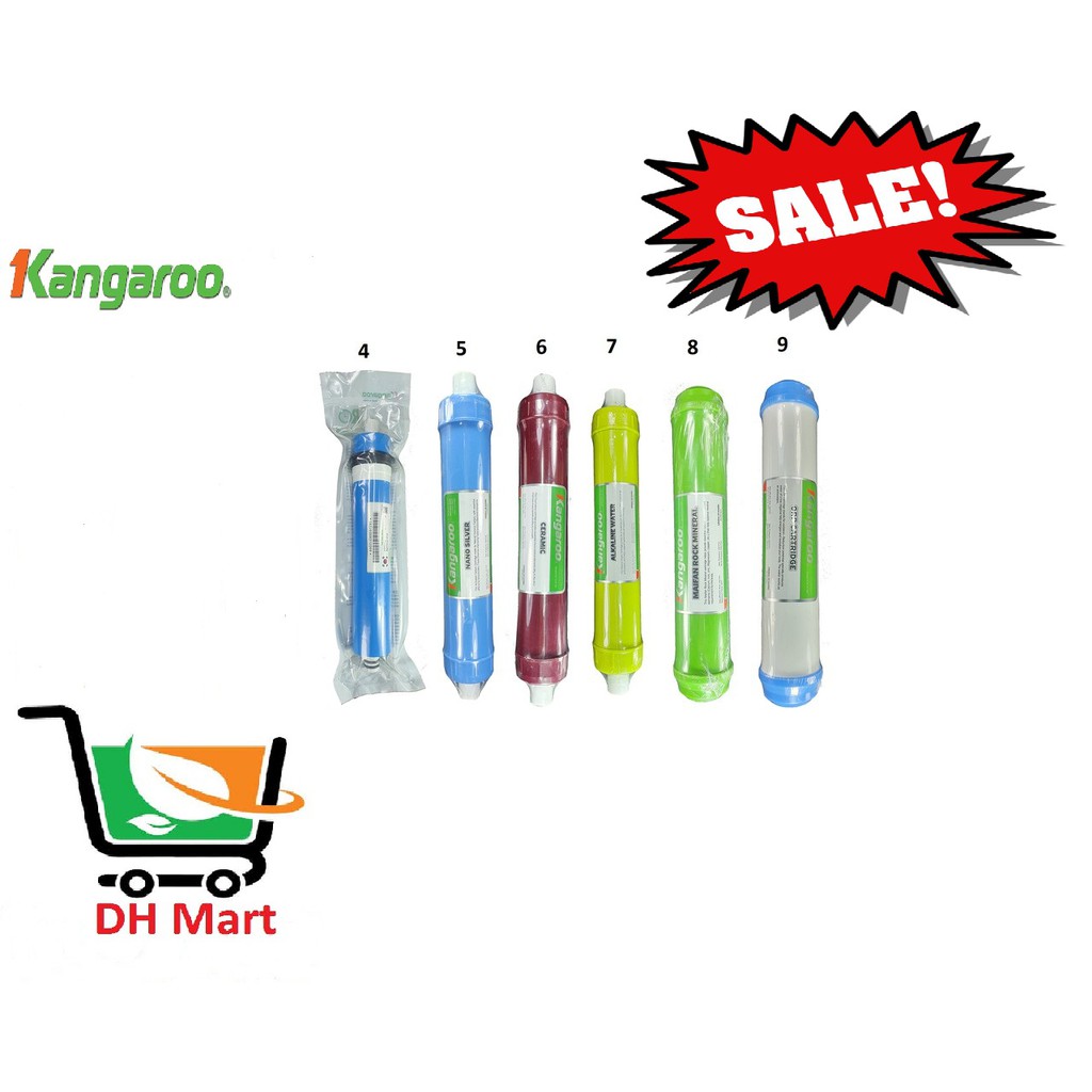 Lõi lọc Kangaroo - bộ lõi lọc 4/5/6/7/8/9 hàng chính hãng 100% [Combo] Bộ Lõi Lọc Số 5 6 7 8 9 Kangaroo Chính Hãng 100% | BigBuy360 - bigbuy360.vn