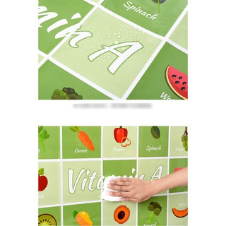 Decal dán tường nhà bếp tráng nhôm cách nhiệt 45x75cm(kèm ảnh thật) DB136