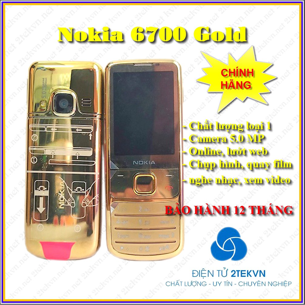 Điện thoại Nokia 6700 gold chính hãng - Bảo hành 12 tháng