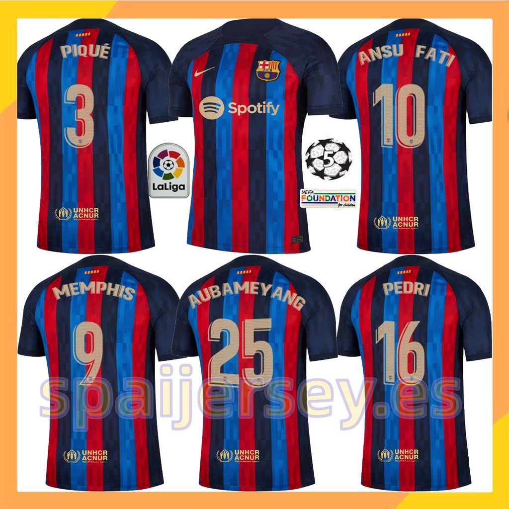 Áo Thun Số 22 23 Barcelona Câu Lạc Bộ Barcelona 2022 2023