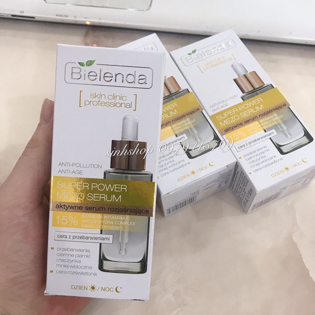 Serum Sáng DA Bielenda Professional Cho Da Nám Tàn Nhang 30ml