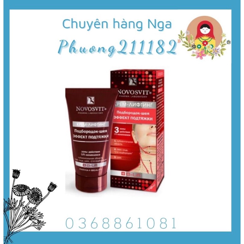Kem novosit nâng cằm cổ chống chảy sệ của nga 50 ml