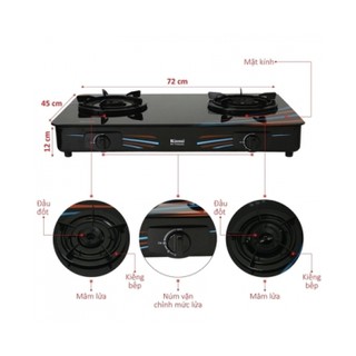 Bếp gas dương Rinnai RV-715Slim(GL-SC)