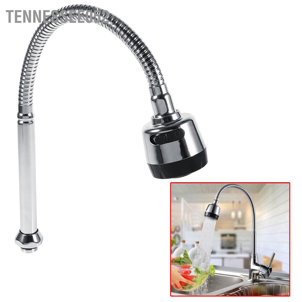 Tennessee052 1x 304 Xoay bằng thép không gỉ Nhà bếp Chậu rửa Phụ kiện ống vòi Kết nối một tay cầm