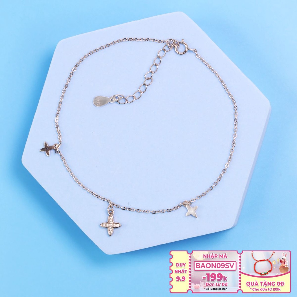 Lắc Chân Bạc Nữ S925 Đơn Giản, Nhẹ Nhàng Cho Nữ LC1755 - Bảo Ngọc Jewelry