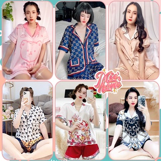 Đồ bộ mặc nhà nữ,đồ bộ lụa pijama ngủ nữ-Mie