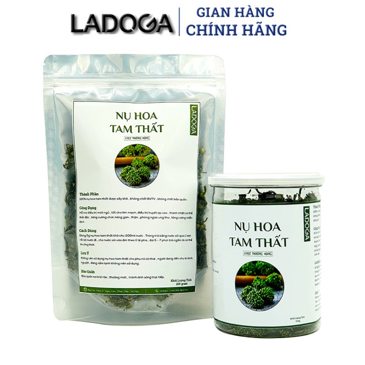 Nụ hoa tam thất LADOGA đóng 100 gam, 150 gam, 200 gam