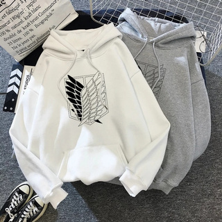 Áo Hoodie Họa Tiết Hoạt Hình Attack on Titan Shingeki No Kyojin 90s Phong Cách Nhật Bản Cho Nam Nữ