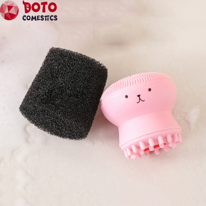 Cọ rửa mặt bạch tuộc SIÊU HOT tẩy tế bào chết  Máy rửa mặt bạch tuộc, máy rửa mặt mini