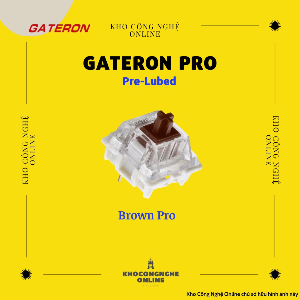 Công tắc bàn phím Switch Gateron Yellow Pro dùng cho bàn phím cơ