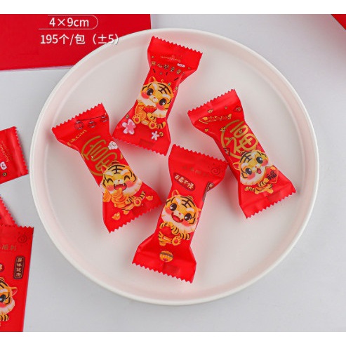 200 Túi kẹo nougat đỏ Hổ phúc lộc