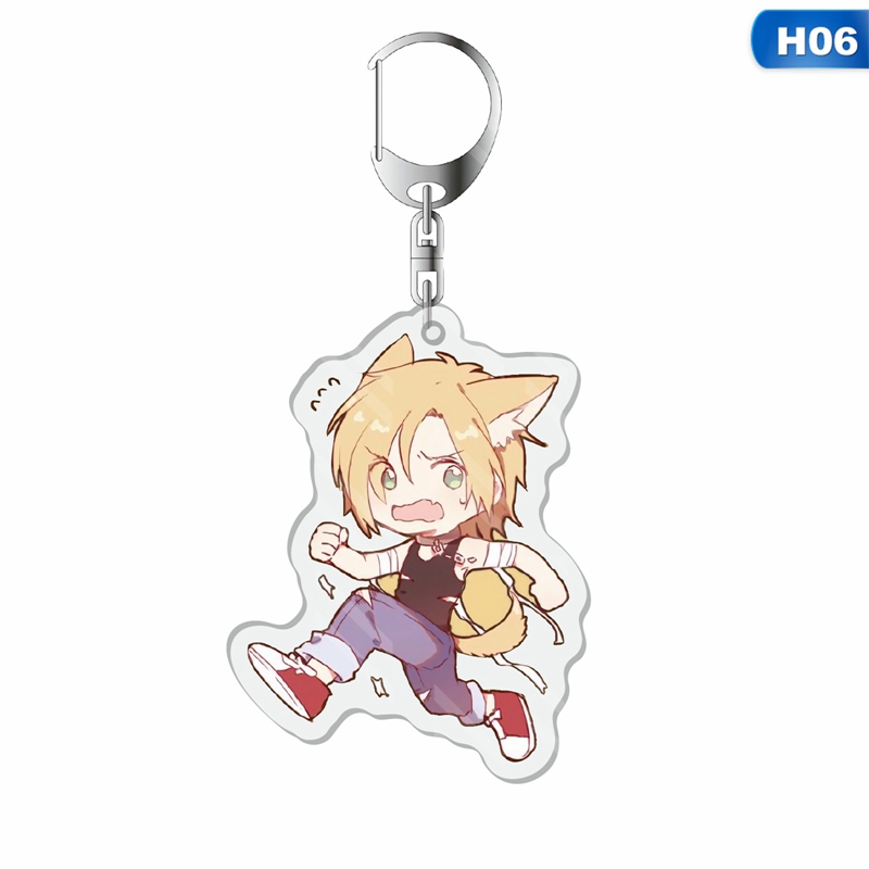 flowersqueen Móc Khóa Acrylic Hình Cá Hoạt Hình Đáng Yêu