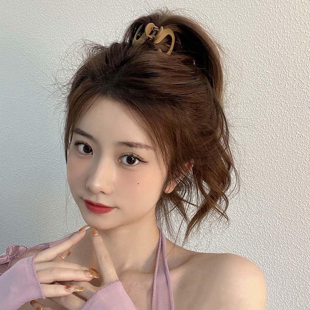 Kẹp Tóc Càng Cua Mini Màu Trơn Kiểu Vintage Thanh Lịch Cho Nữ BACK2LIFE