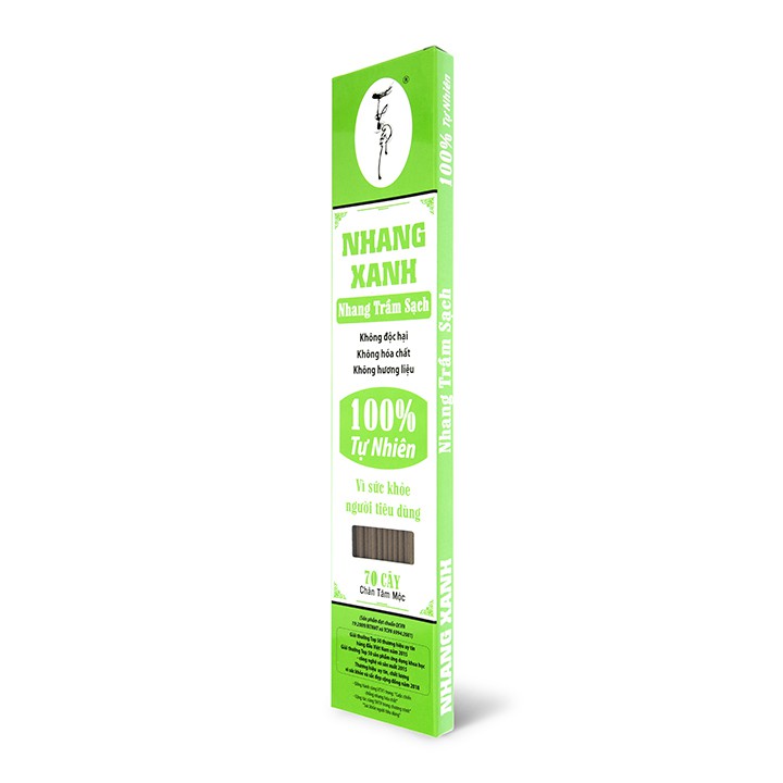 Nhang Trầm Hương - 40cm - 70g - Nhang Xanh hương dịu nhẹ - 100% tự nhiên