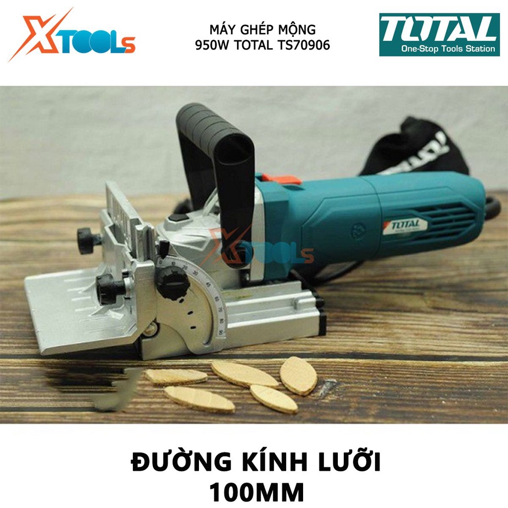 Máy ghép mộng Total TS70906 | máy đục mộng nguồn vào 950W đường kính lưỡi 100mm tốc độ không tải 11000rpm - [CHÍNH HÃNG]