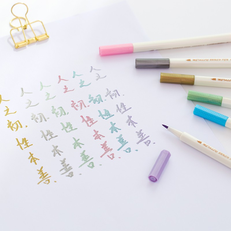 1 Bút Lông Viết Thư Pháp / Vẽ Tranh Màu Sắc Khác Nhau Với 10 Màu Khác Nhau A6965